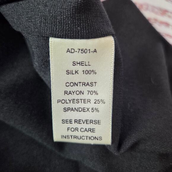 Aryn K Bodycon Mini Dress with Silk Top S Pleated High Neck Fitted Skirt Party - Picture 8 of 15